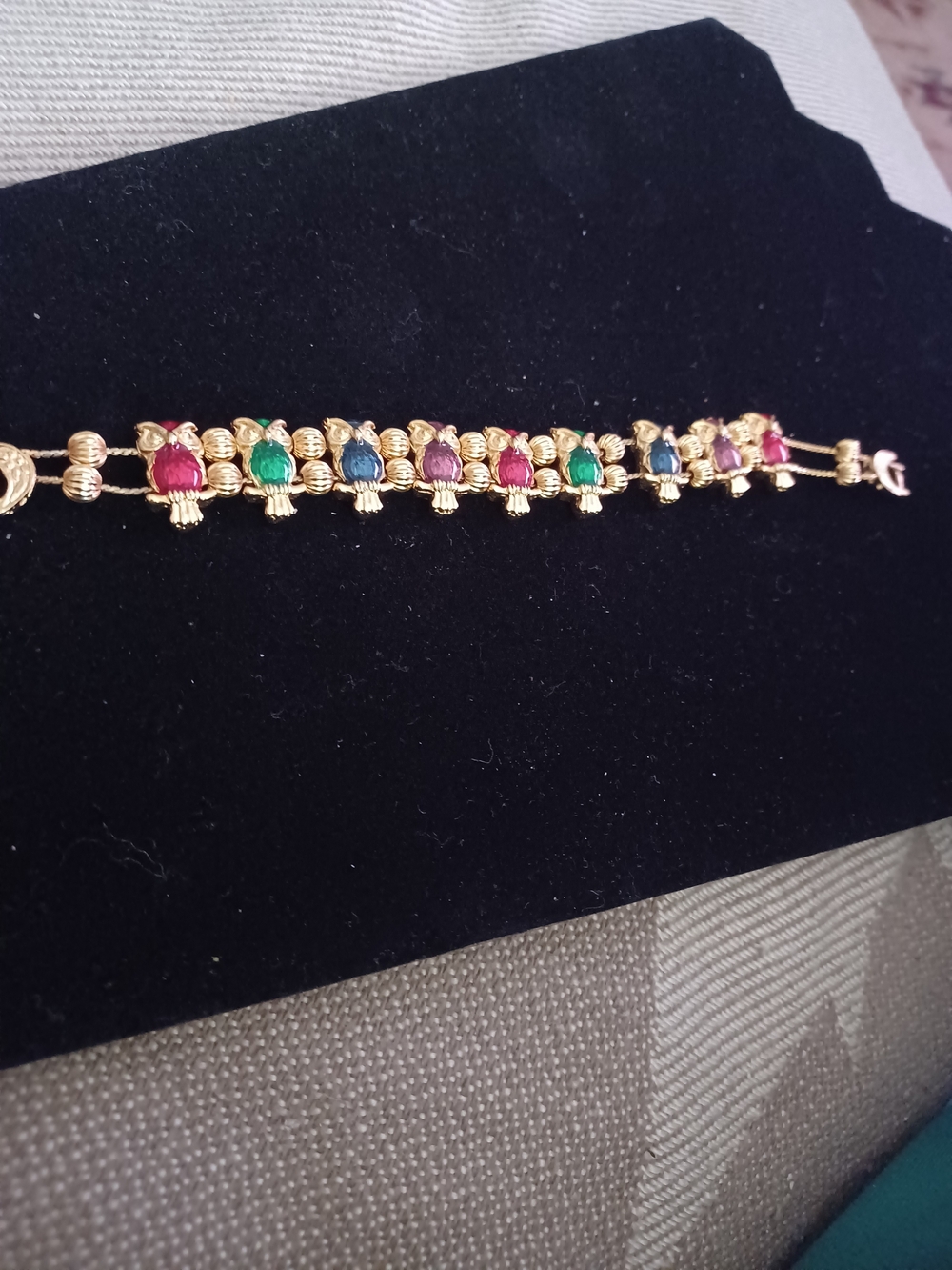 Gold Tone Multicolor Turtle Bracelet - Women Jewelry